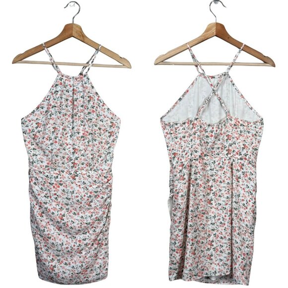 Abercrombie & Fitch Floral Dainty Mini Dress Women's Small White Cottage Boho - Picture 1 of 15